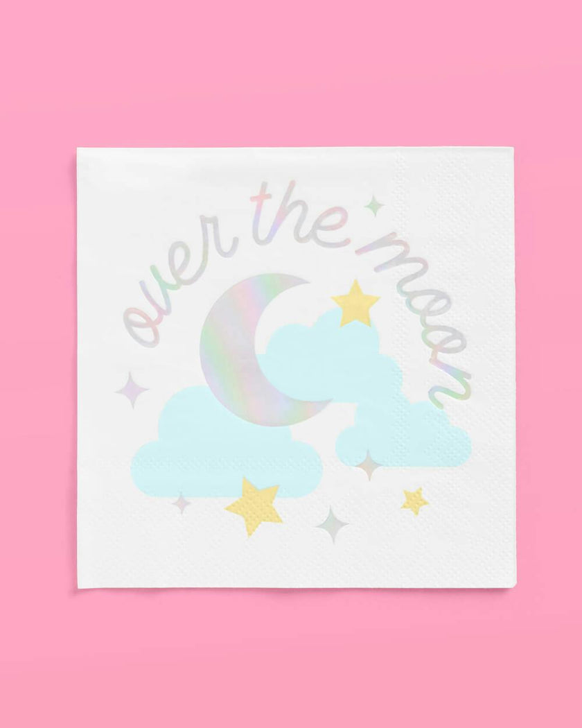 Over the Moon Napkins - 50 paper napkins
