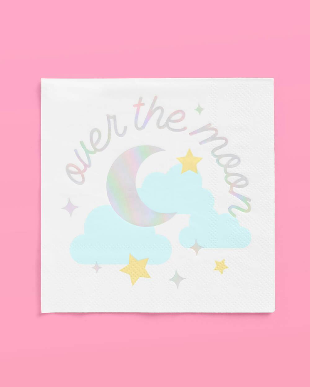 Over the Moon Napkins - 50 paper napkins