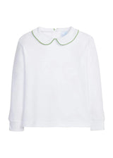 Piped Peter Pan Shirt - Watercress