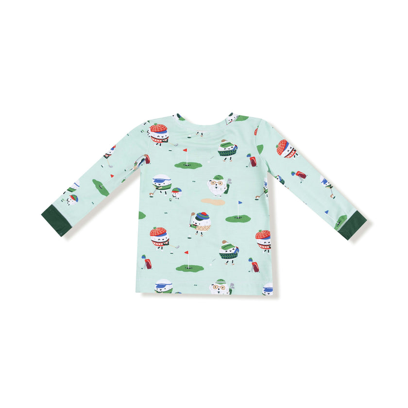 Golf Pros - Green - Long Sleeve Loungewear Set