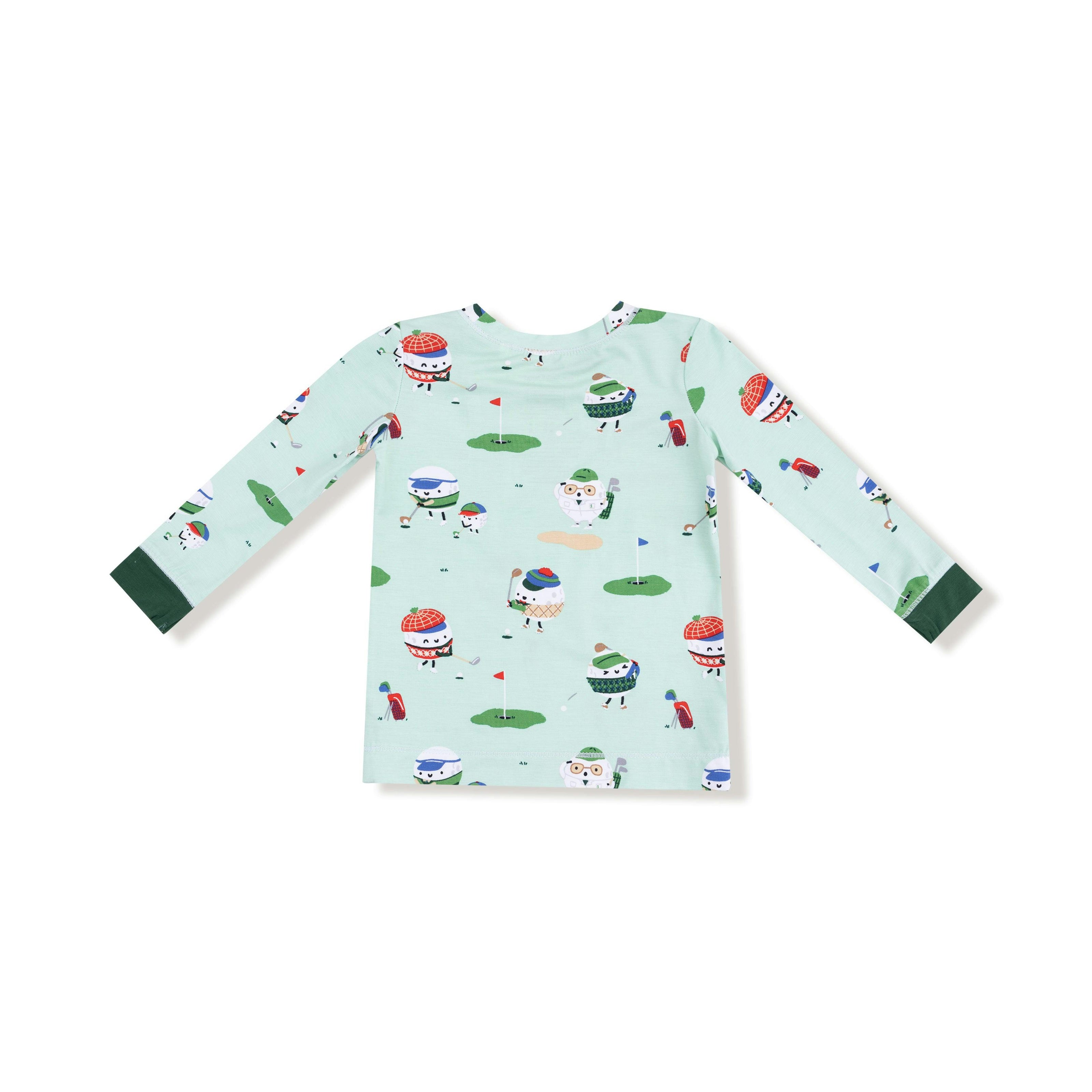 Golf Pros - Green - Long Sleeve Loungewear Set