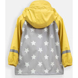 Stars Print Rain Hooded Jacket