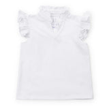 Ellie Girls' Sleeveless Performance Top by LH Sport White