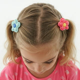 Mini Flower Cookies Hair Clips (Set of 5)