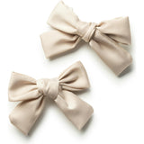 Rosa Vintage Satin Double Bow Clips