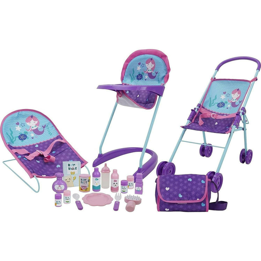 Mermaid 19 Piece Doll Accessory Set