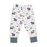 Southern Woodland Animals Green - Long Sleeve Loungewear Set