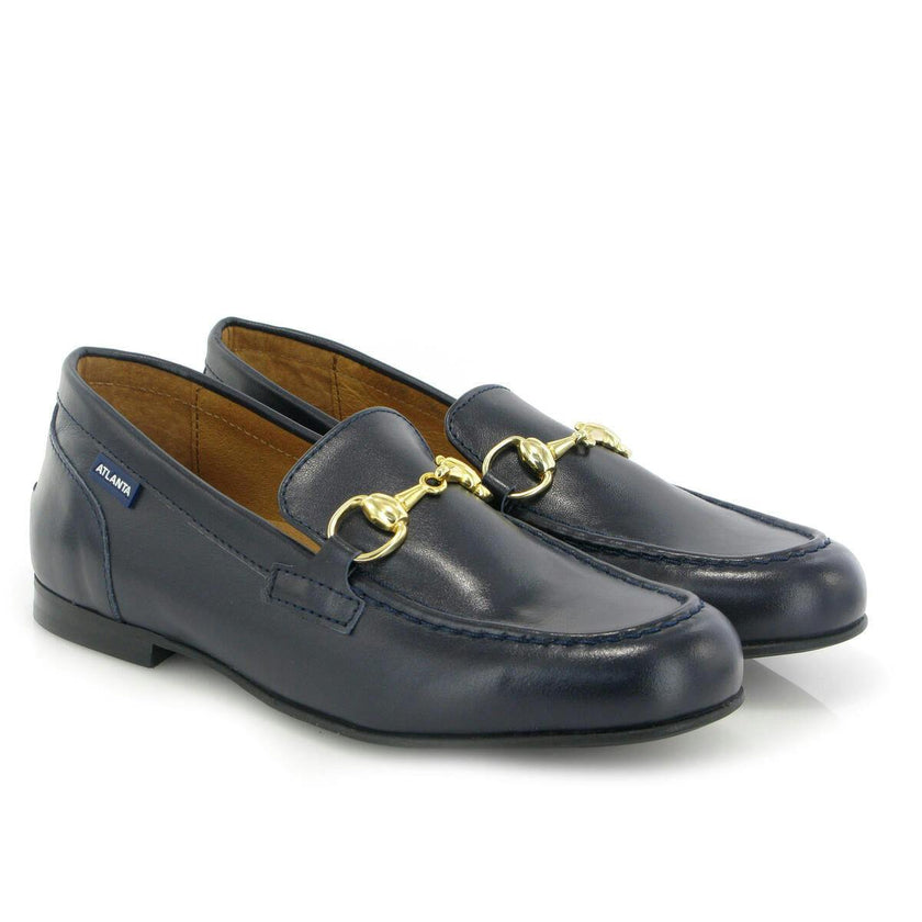 Teresa Buckle - navy blue smooth