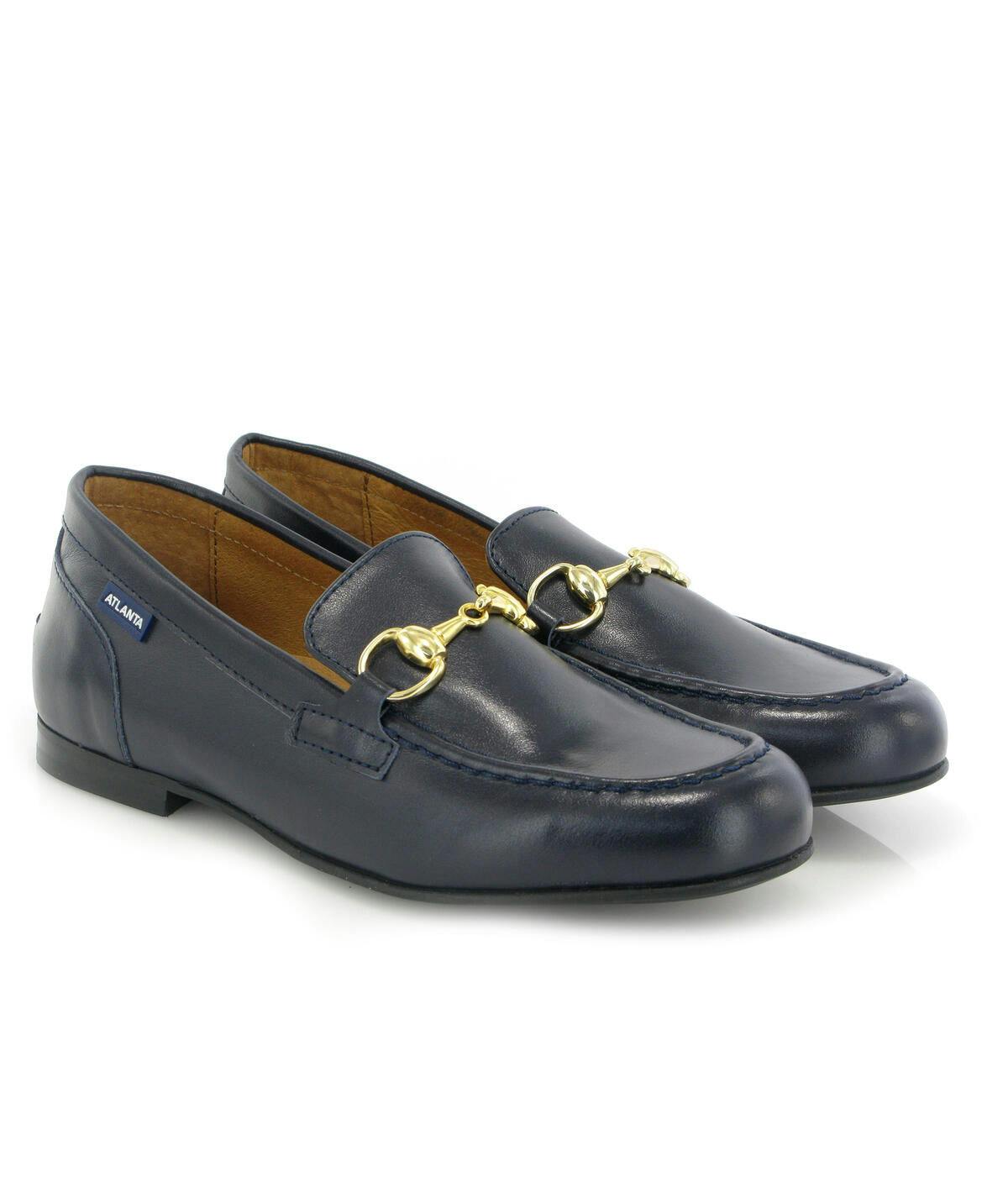 Teresa Buckle - navy blue smooth