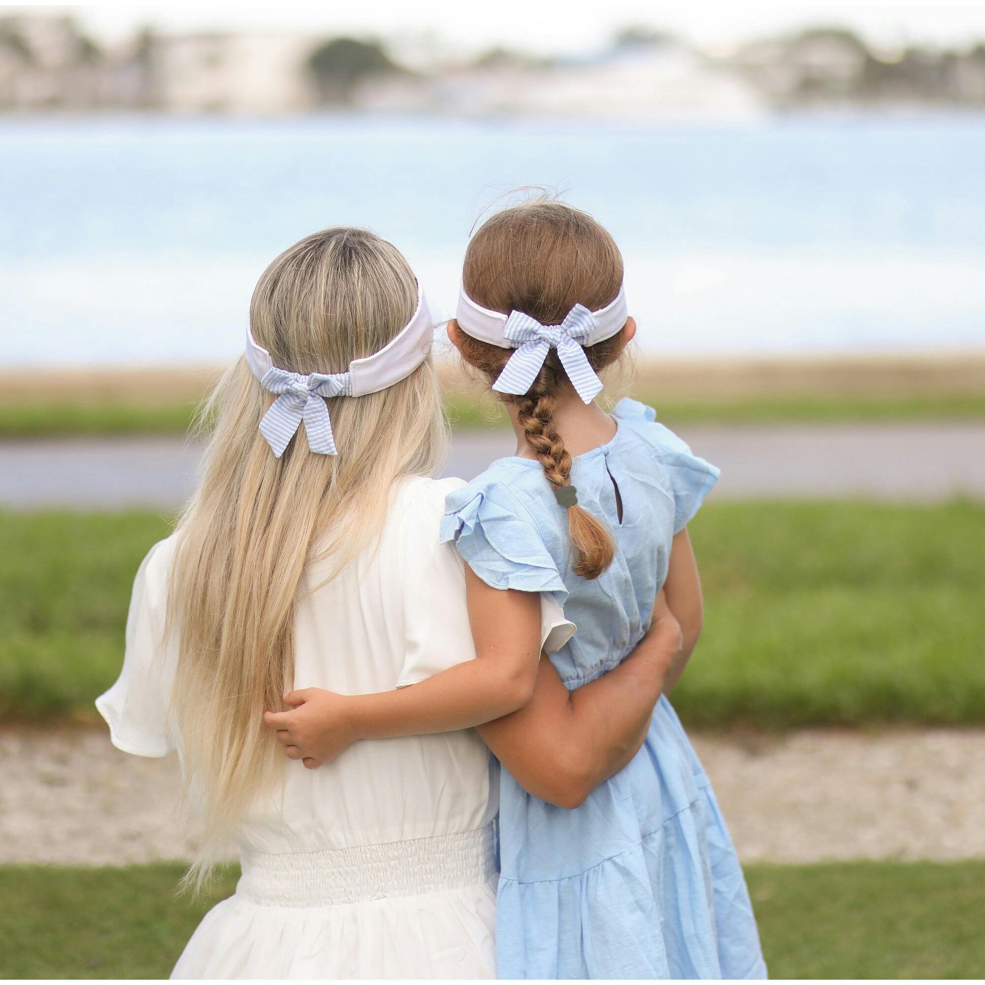 Patriotic Hearts Bow Visor - Youth & Junior