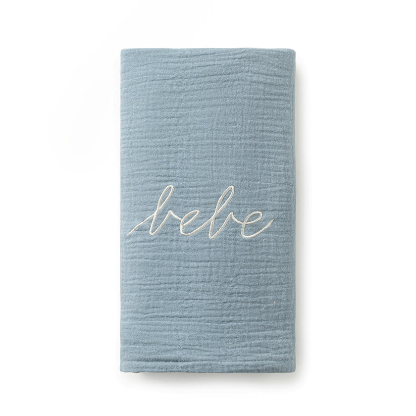 Blue Gauze Bebe Swaddle