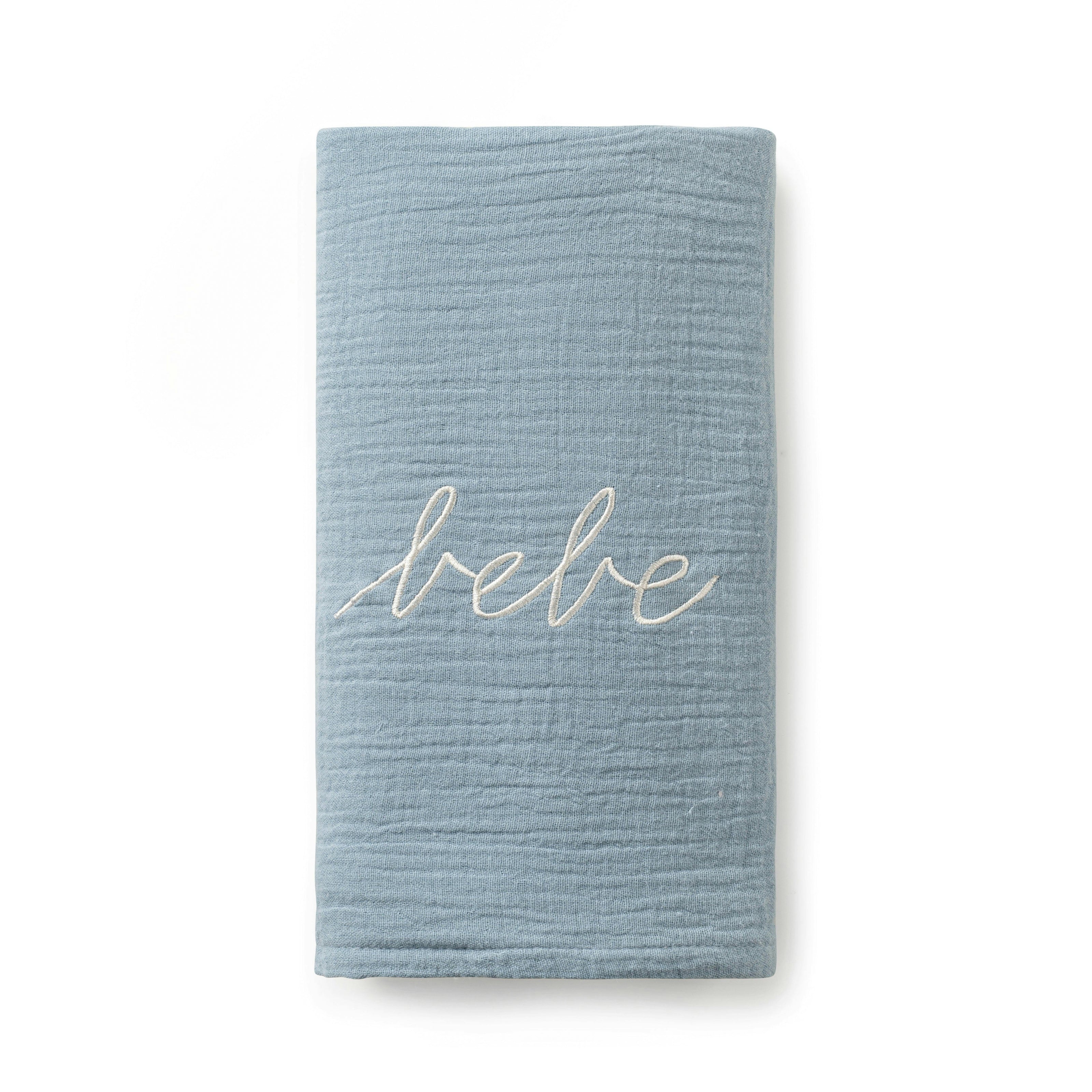 Blue Gauze Bebe Swaddle
