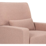 Crawford Boucle With Tassel Fringe Pillowback Comfort Swivel Glider