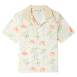BONPOINT Steve Island Print Poplin Shirt
