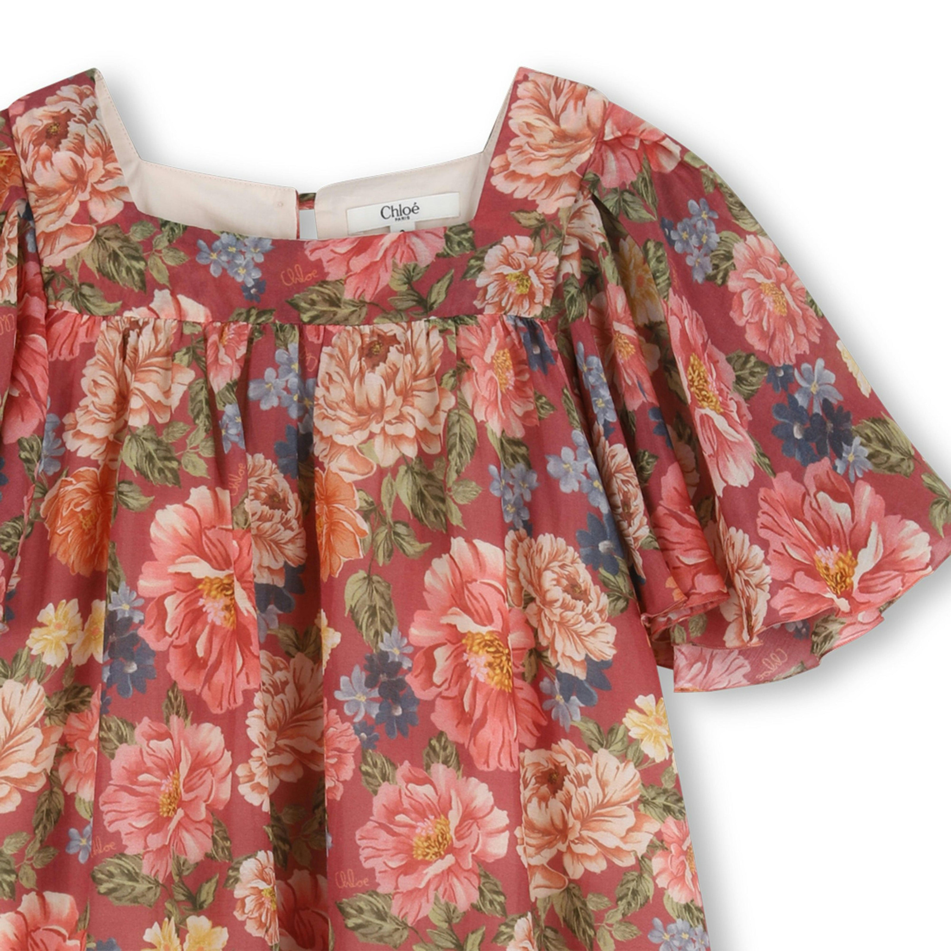 Garnet Rose Floral Chloé Dress