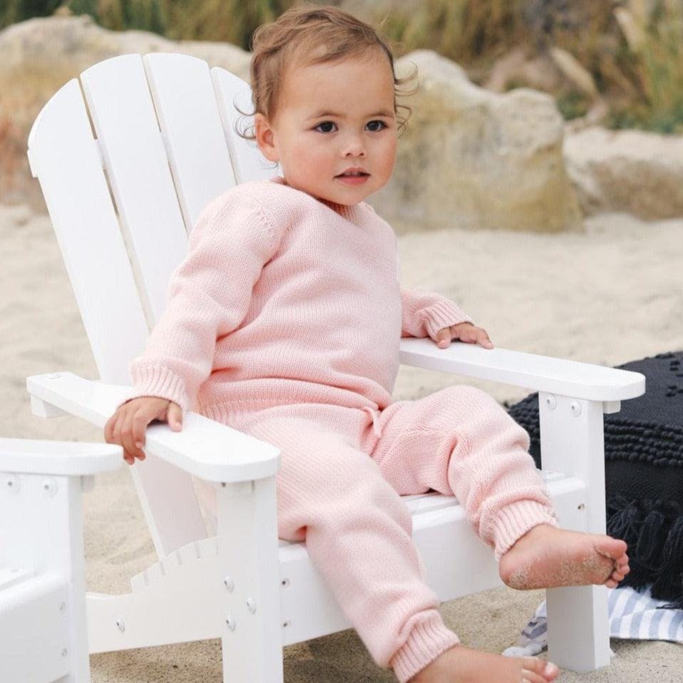 Soft Pink Knit Pant