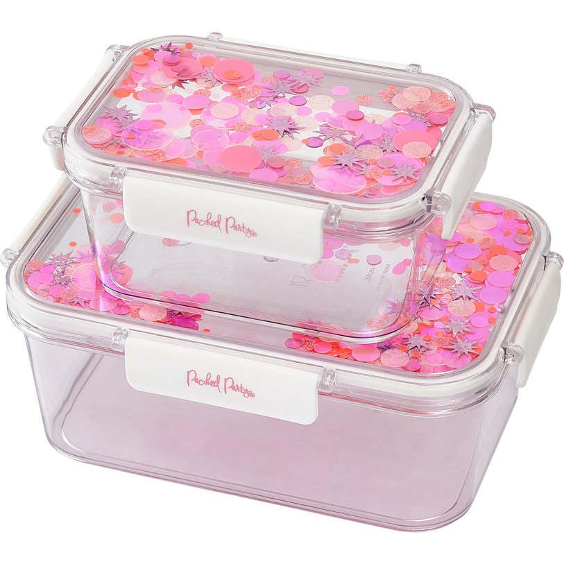 Packed Party Sweet Tart Confetti 2-Piece Food Storage Set