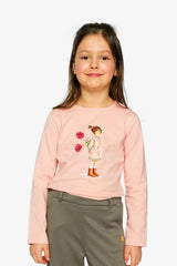 Organic Cotton Jersey T-Shirt Pale Dusty Pink