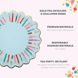 Birthday Candles Dessert Plates (10 count)