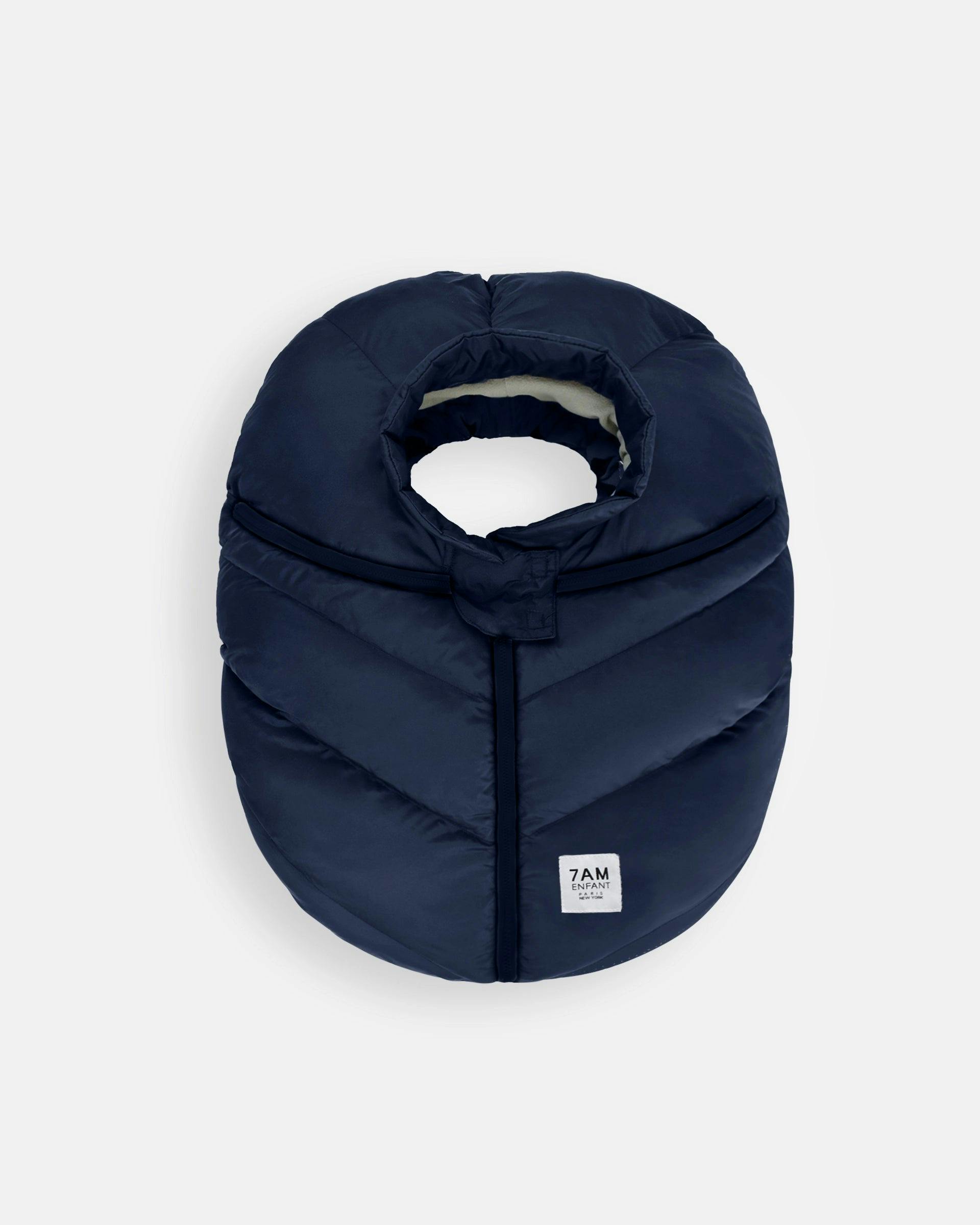 Car Seat Cocoon - Navy Plush