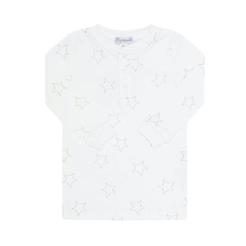 Grey Stars Print Pajama
