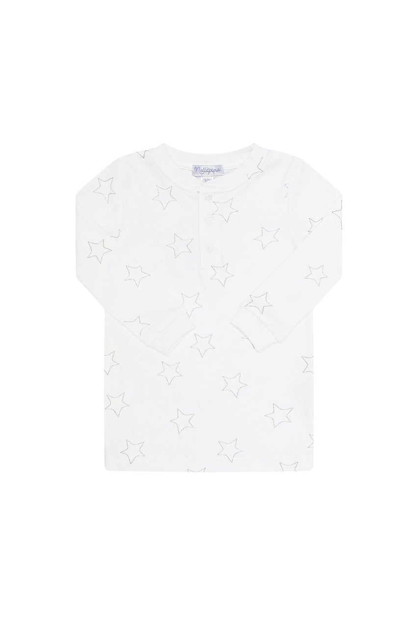 Grey Stars Print Pajama