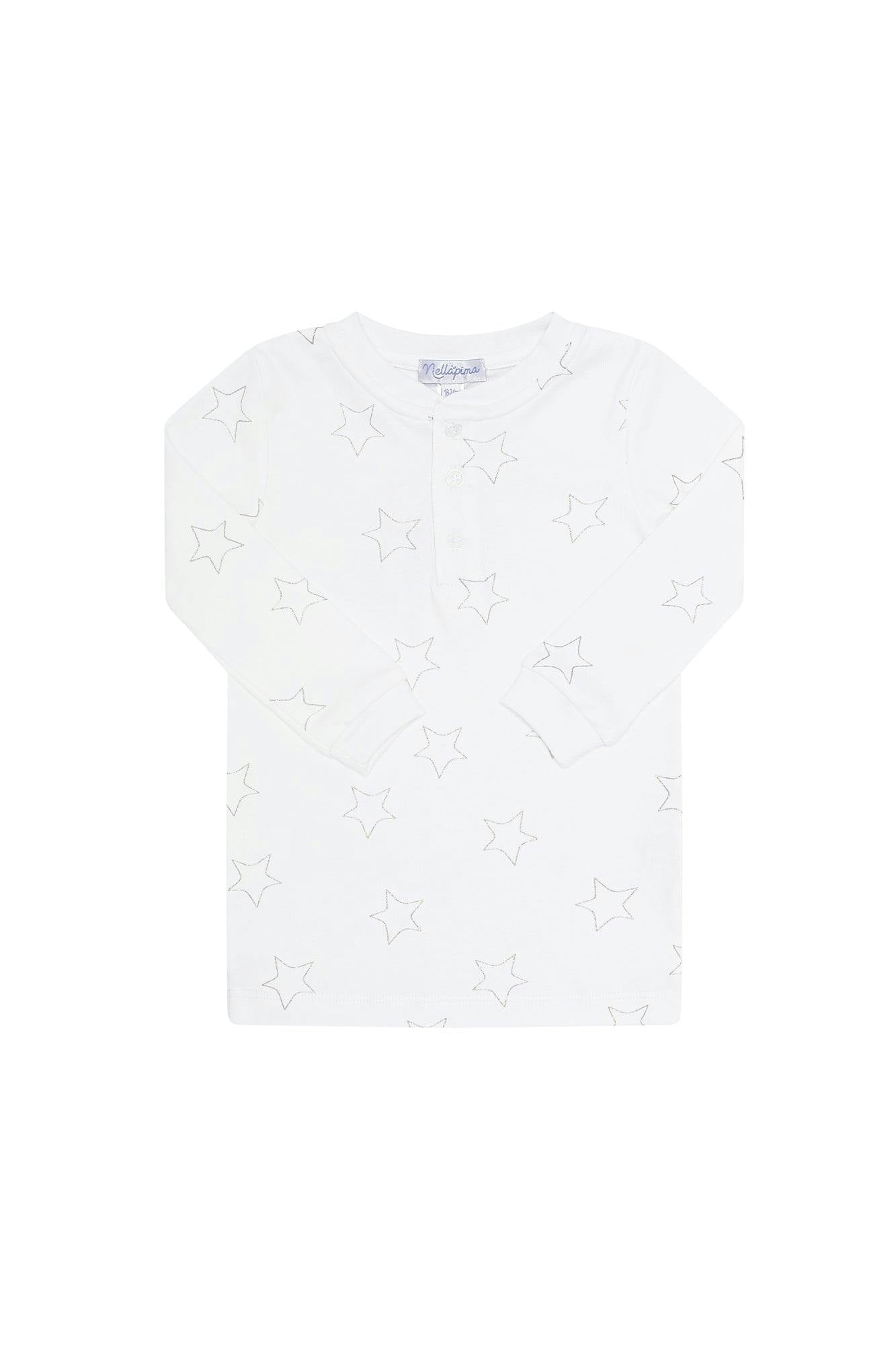 Grey Stars Print Pajama