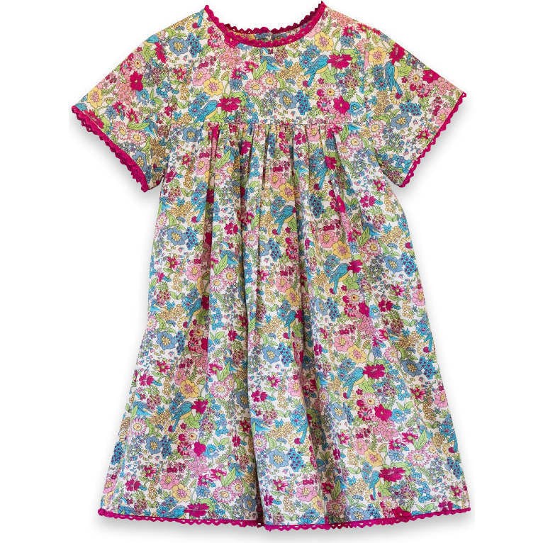 Girls Amy dress with Lace trim | Berry Grove