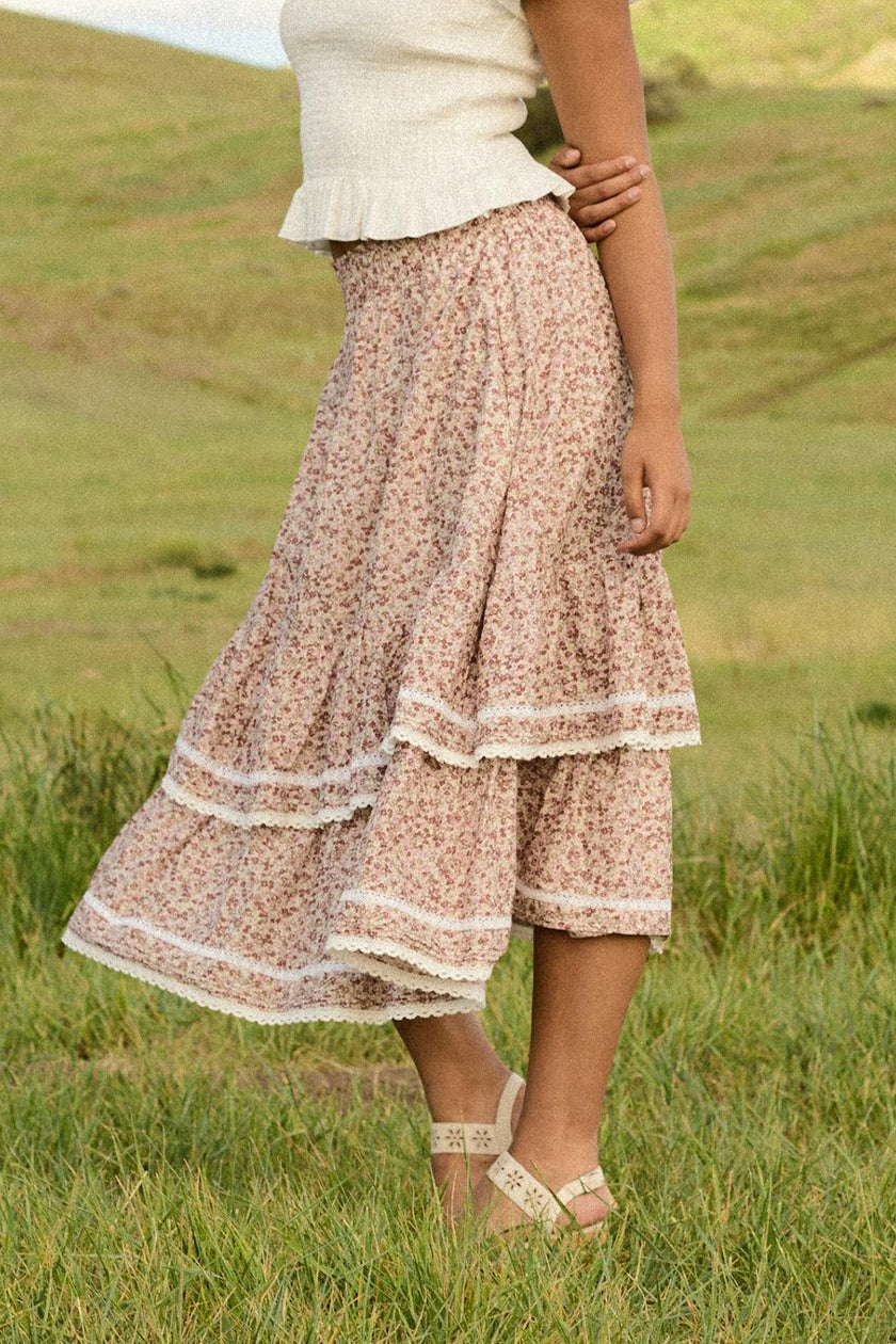 Annalise Midi Skirt in Philocaly Floral