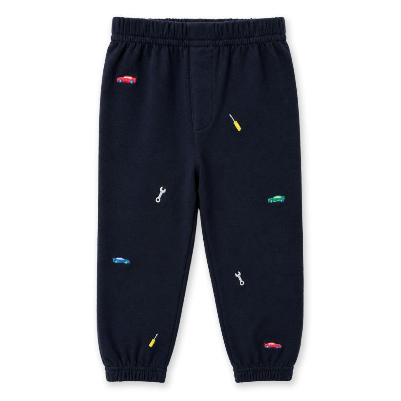 French Terry Jogger with Cars & Tools