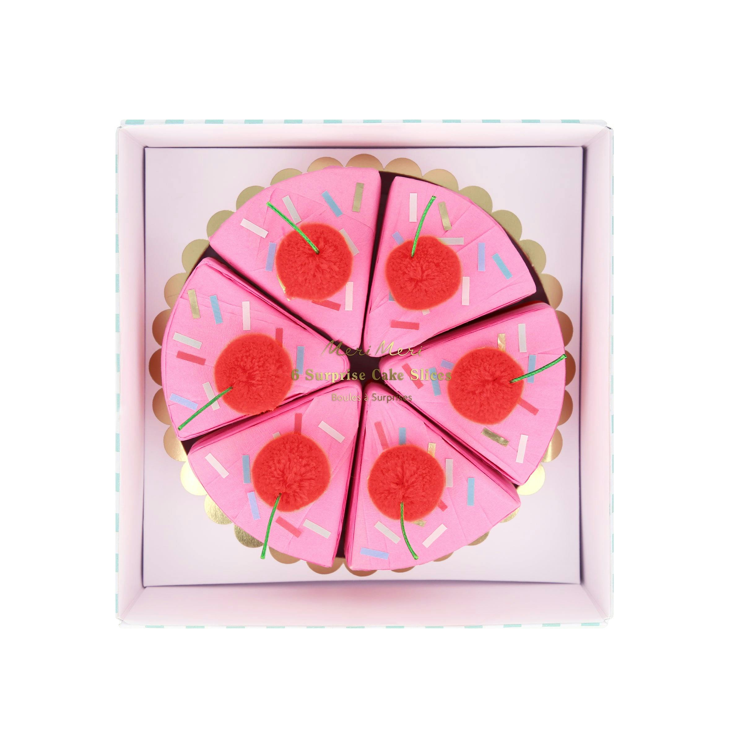 Surprise Cake Slices