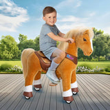 Model Y® Horse Ride-On Toy Age 4–7 – Light Brown