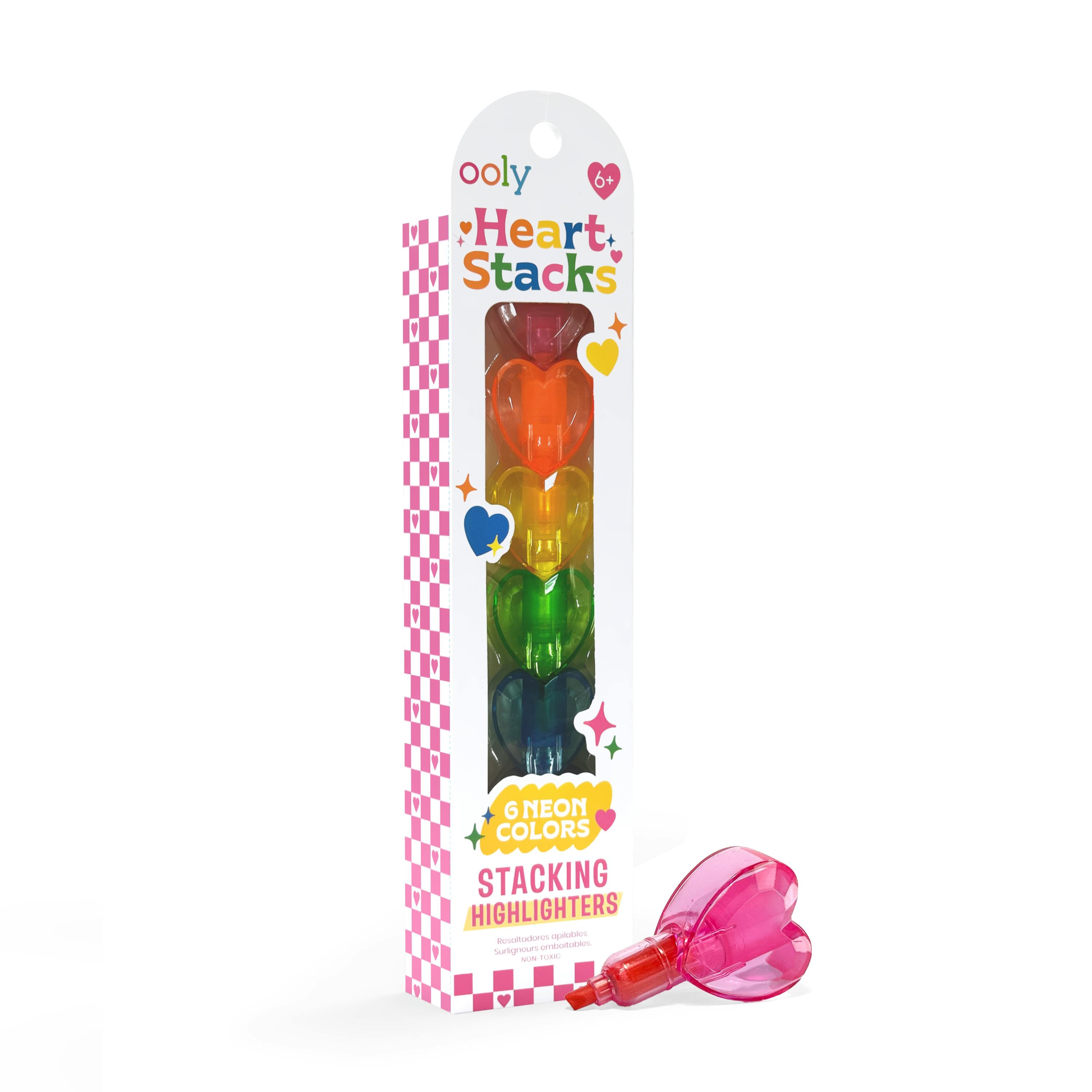 Heart Stacks Stacking Highlighters - 6 Color