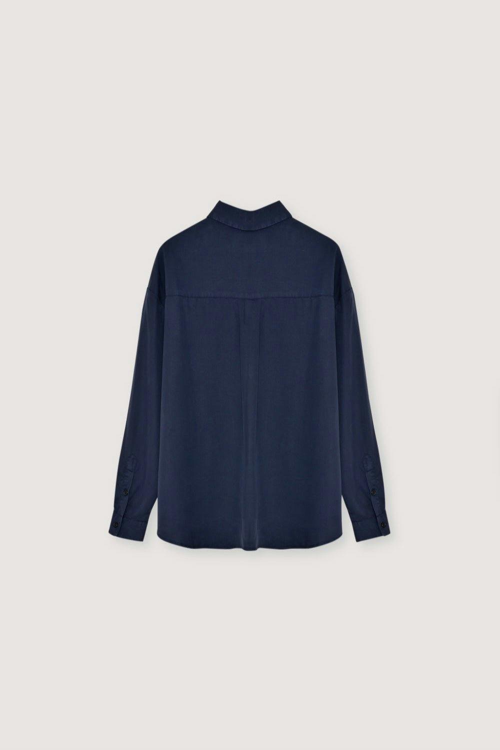 Delphine Woman Shirt Infinite Navy_Sampling