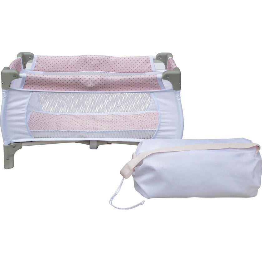 Olivia'S Little World - Polka Dots Princess 3 In 1 Doll Nursery Set