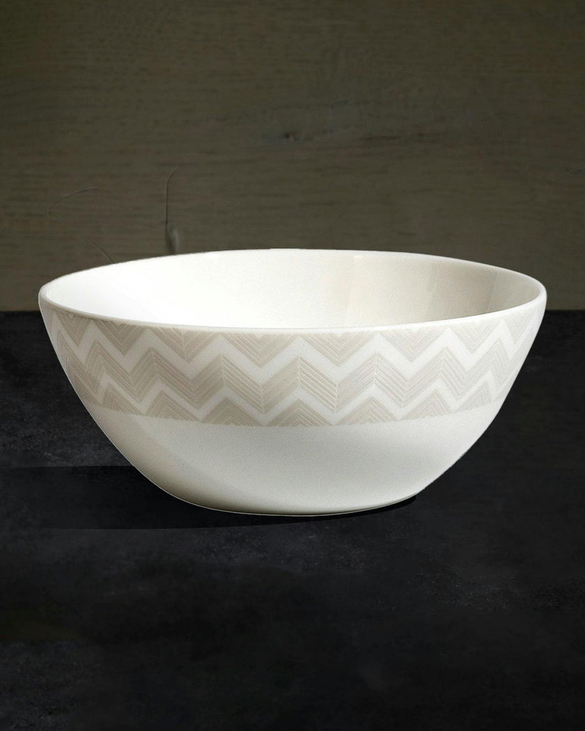 ZIG ZAG WHITE Set 2 Pcs. Soup Bowl - Ø 14,5* H. 6 Cm
