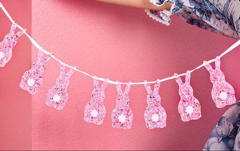 Confetti Bunny Acrylic Garland