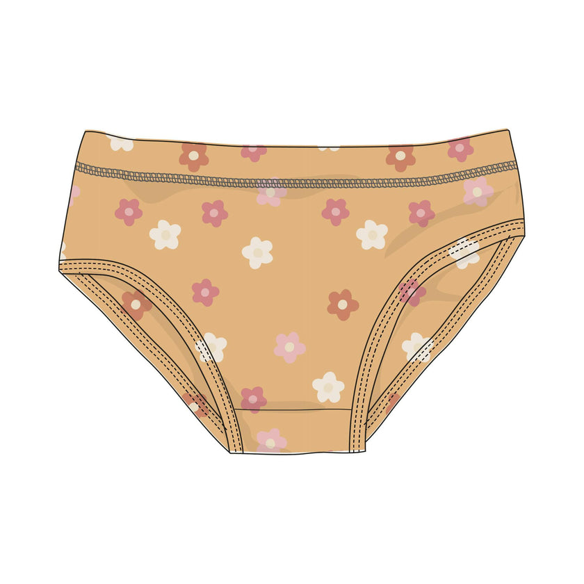 Girls Underwear in Desert Mist Blooms