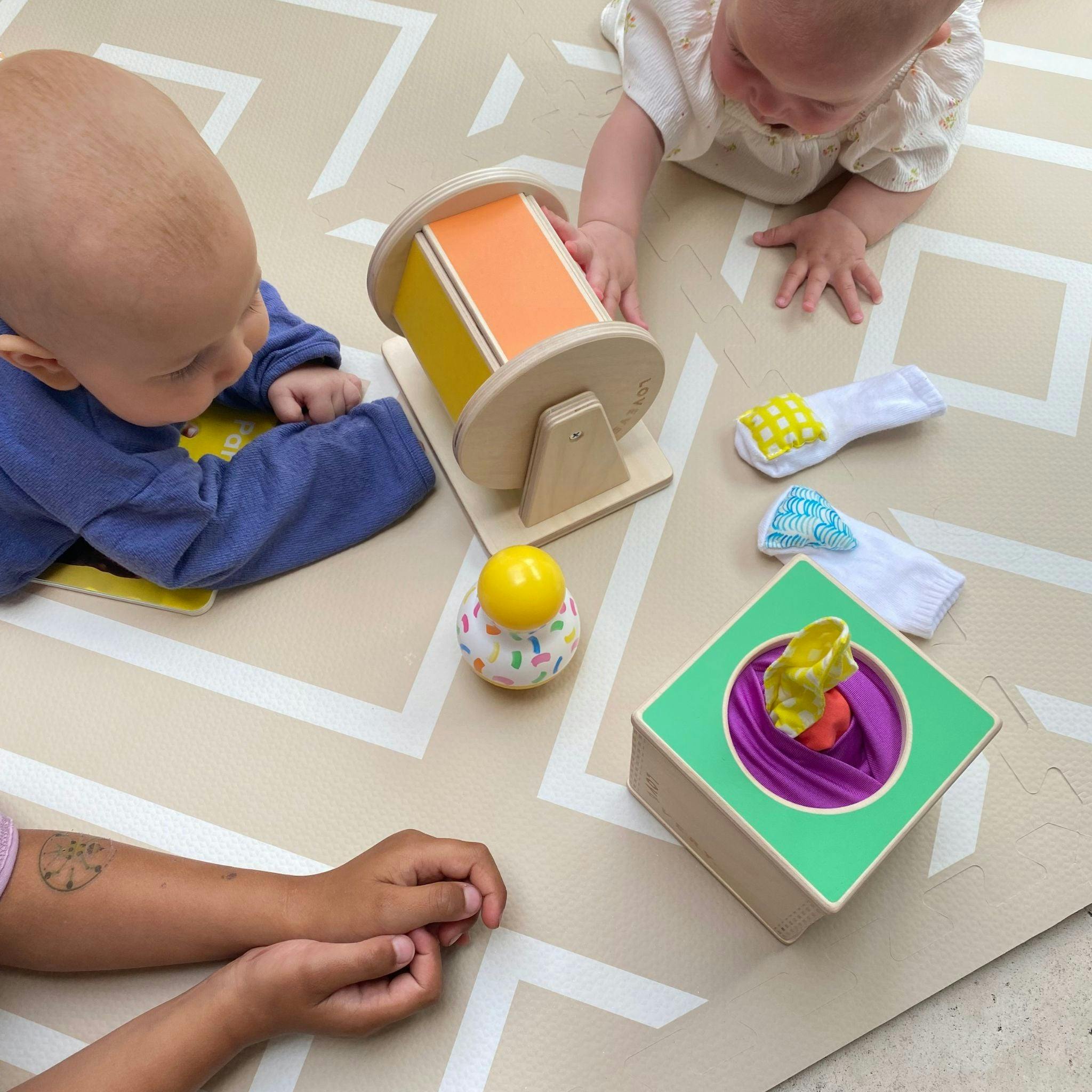 Modern Blocks - Desert Sand - Play Mat, Prints