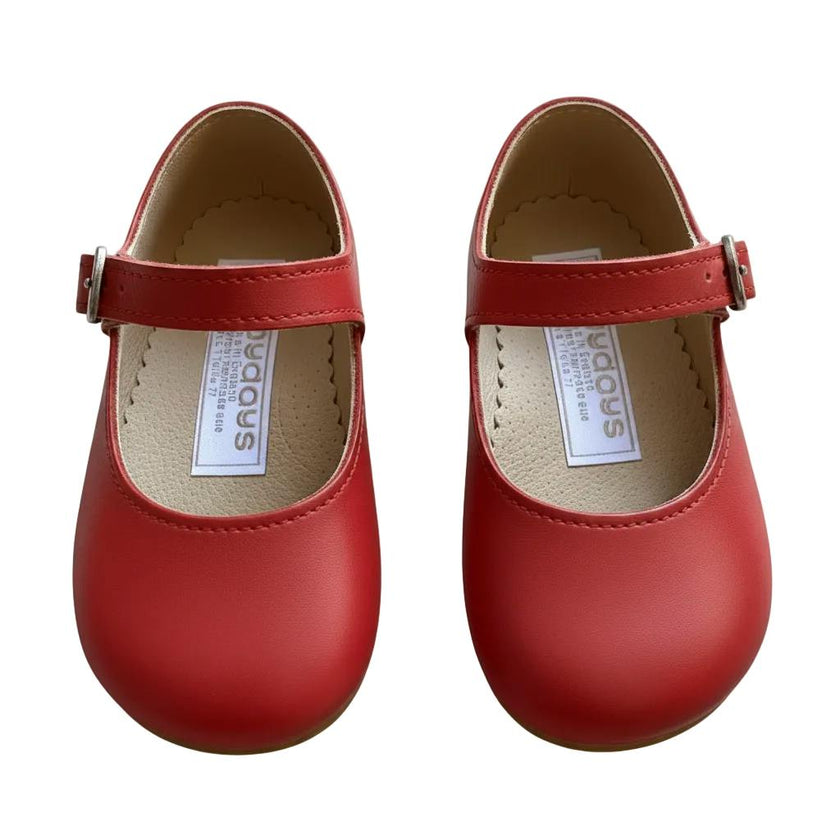 Mary Jane Pre-Walker Baby Girl Shoes - Red