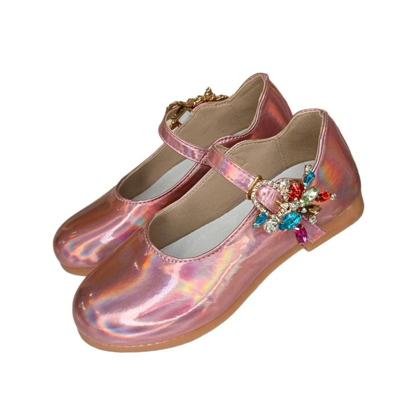 Gem Hologram Ballet Flats