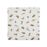 Organic Cotton Muslin Swaddle Blanket - Animal Crackers