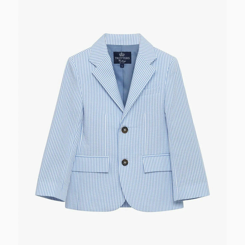 Sebastian Blazer in Pale Blue Stripe