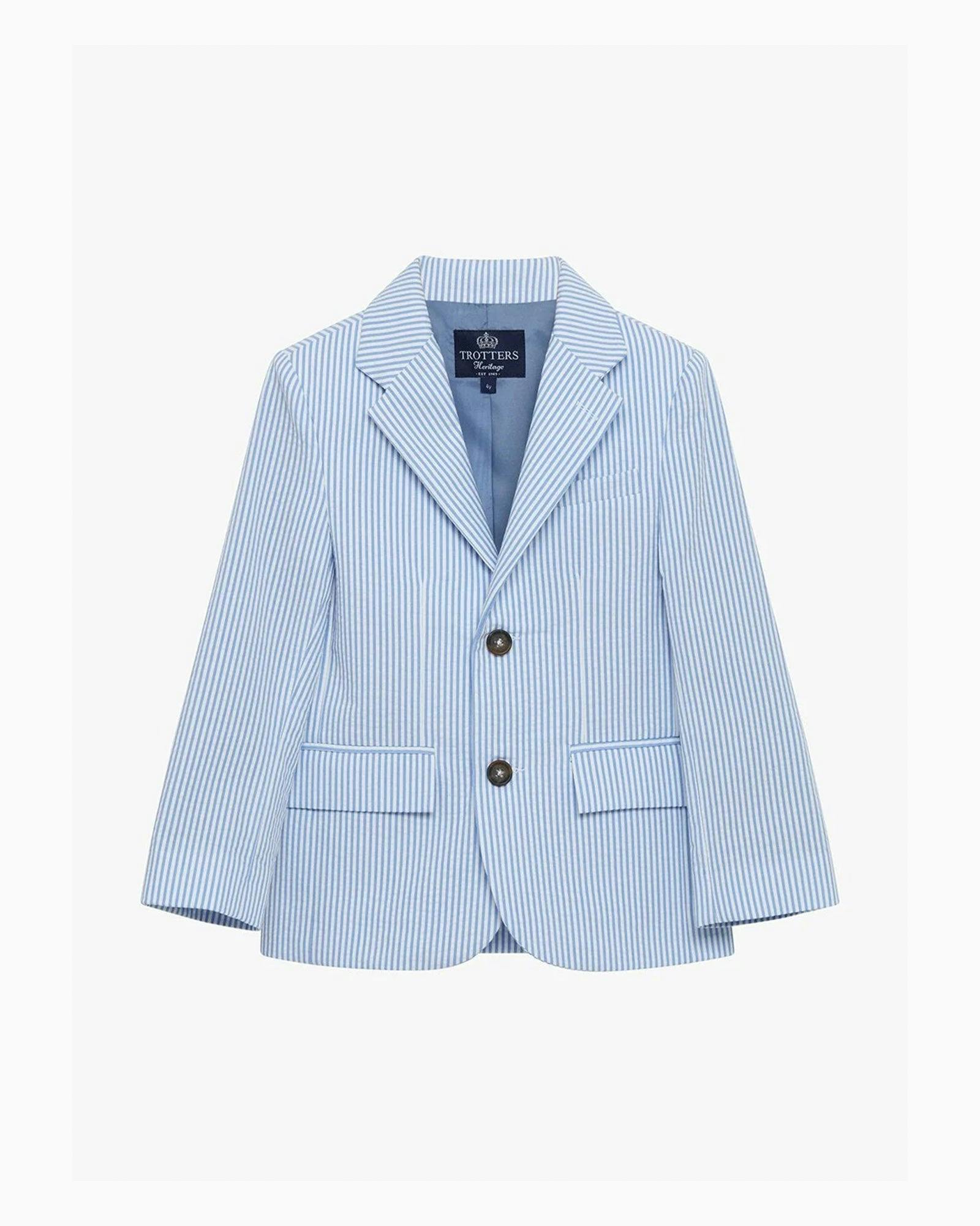 Sebastian Blazer in Pale Blue Stripe