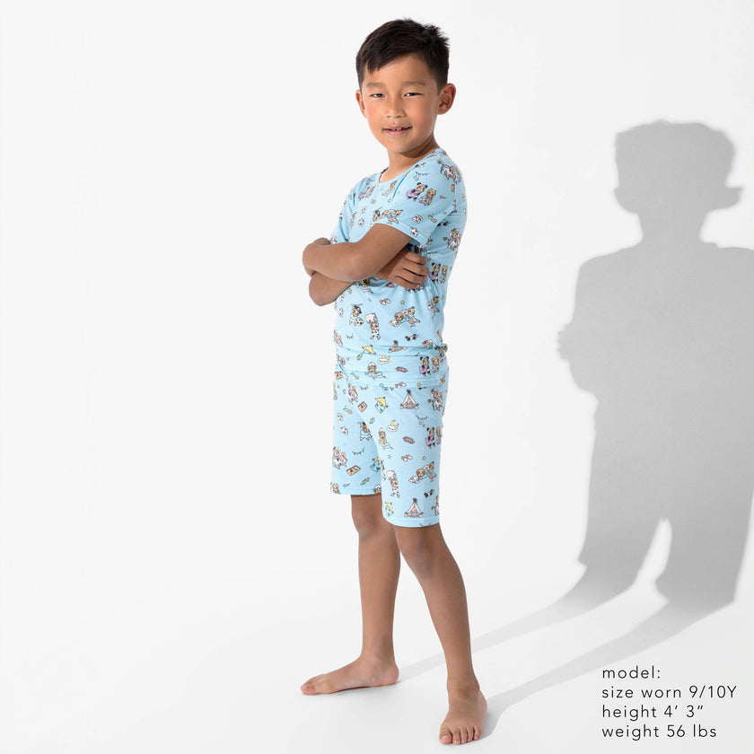 Sloth Pajama Party Bamboo Kids Pajama Short Set