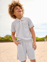 Powder Blue Super Soft Polo Set