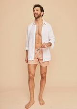 Orange Flowers Men's Swim Shorts