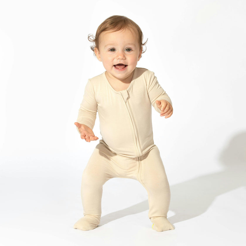 Oat Bamboo Convertible Footie