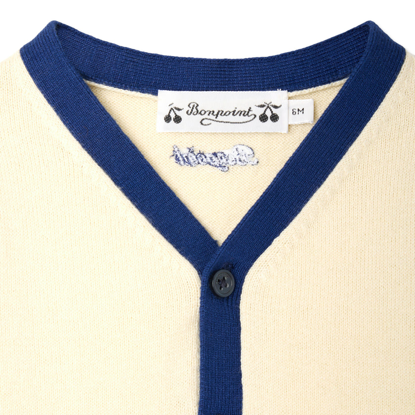 BONPOINT Tahiel Cardigan - Ra Blanc Lait