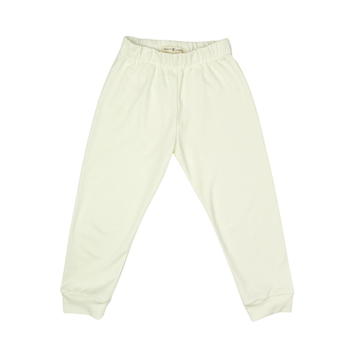 Cream Pajama Set in Organic Pima Cotton